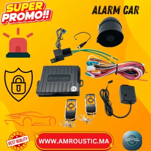 alarme voiture 5 boutons 2 clé